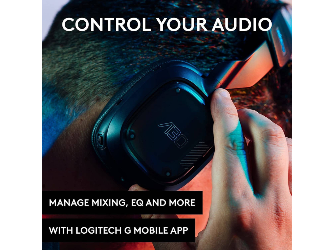 Logitech Astro A30 Lightspeed Wireless Gaming Headset, Bluetooth, Dolby Atmos, Detachable Boom, 27H Battery, USB-C Charging, For PS5, XBox Series XS, Mac, Windows 10/11 & Mobile, Blue | 939-002008 Logitech Astro A30 Lightspeed Wireless Gaming Headset, Bluetooth, Dolby Atmos, Detachable Boom, 27H Battery, USB-C Charging, For PS5, XBox Series XS, Mac, Windows 10/11 & Mobile, Blue | 939-002008